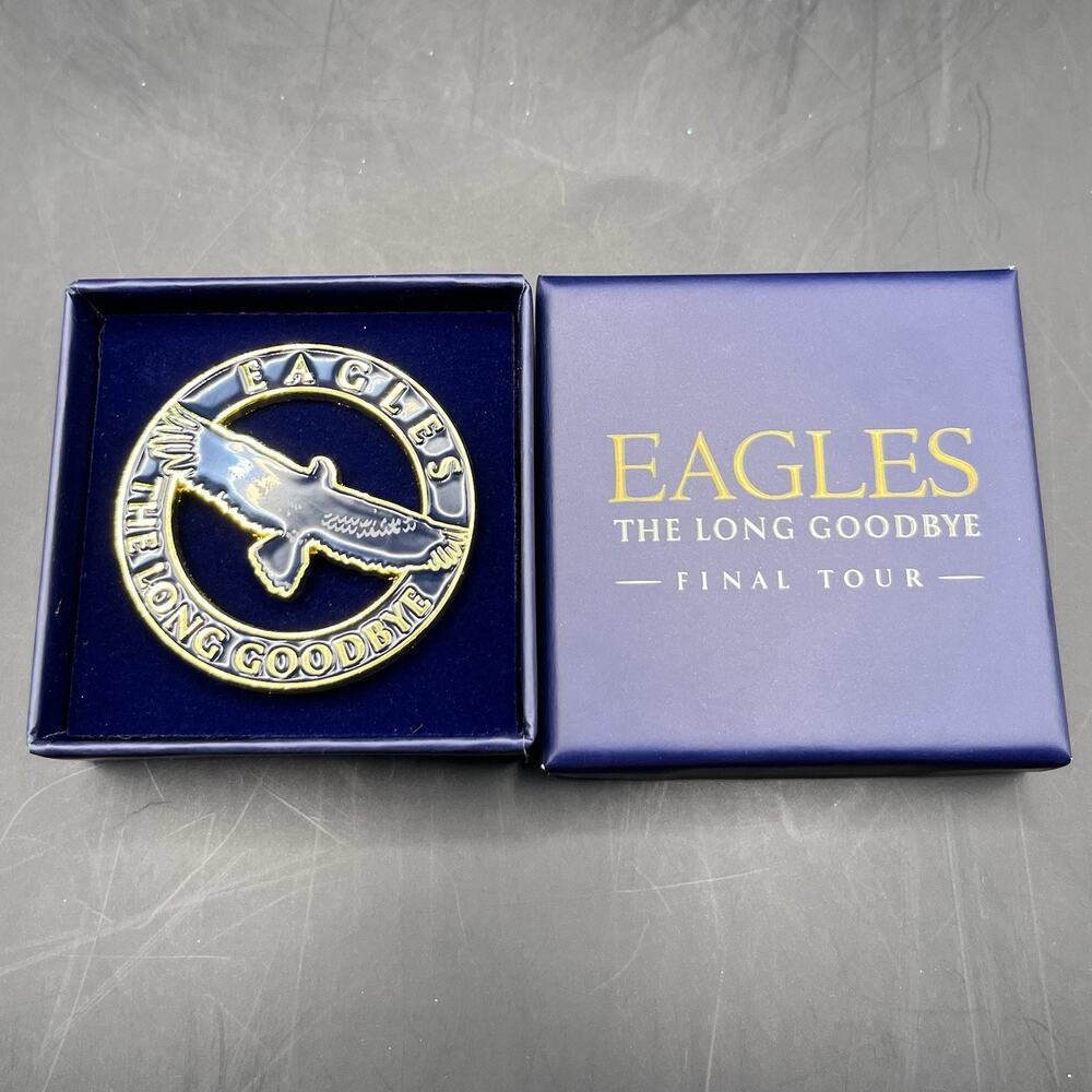 Eagles The Long Goodbye Final Tour VIP Pin with Box Brand New